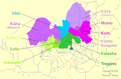 Peoples of Nuristân Map